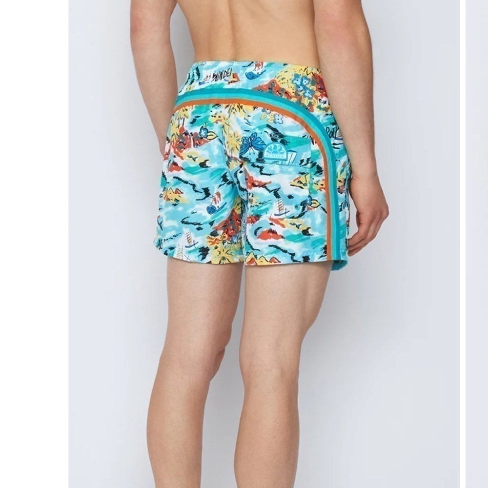 SUNDEK STRETCH WAIST SWIM TRUNKS REPREVE NWT - Picture 7 of 15